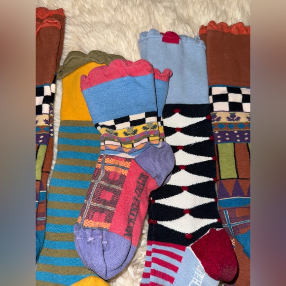 Lot of MacKenzie Childs socks - 8 Pairs - Size 6-9 - Picture 6 of 8